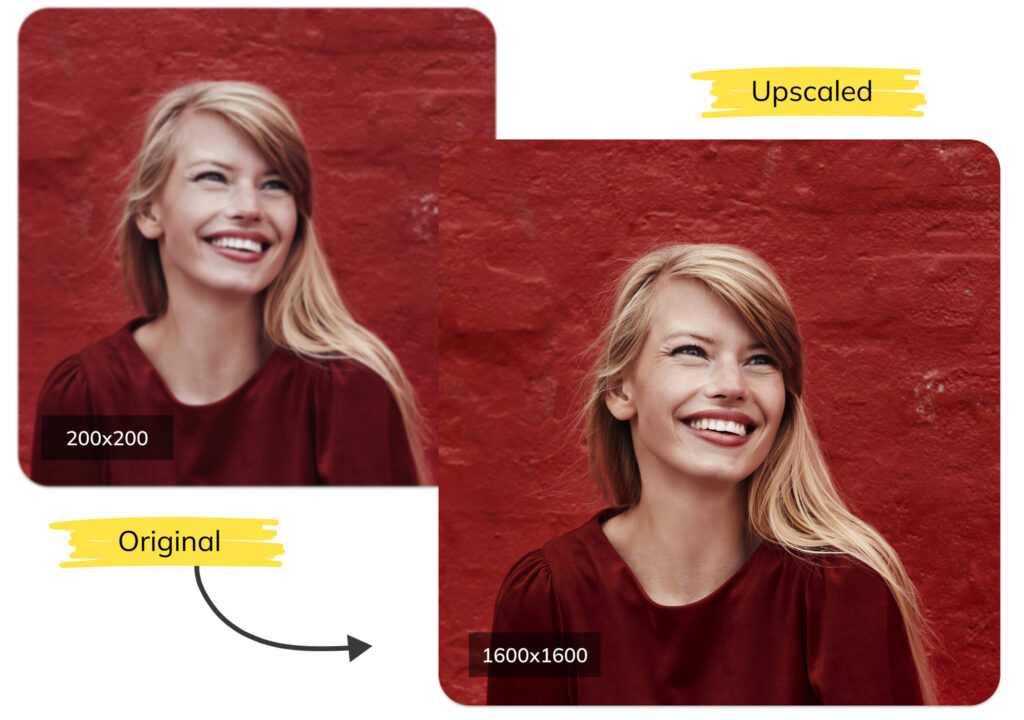 Super-resolution image upscaler by Ximilar can enhance the photos up to 8x times without losing the details.