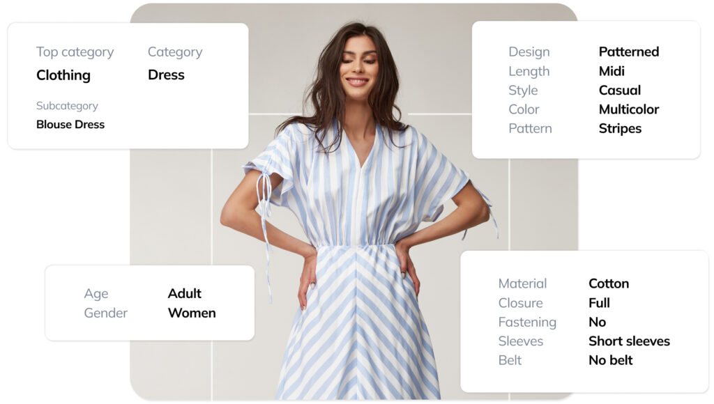 Breaking down automated fashion tagging: AI can automatically assign relevant tags and save you a significant amount of money and time, compared to the manual process.