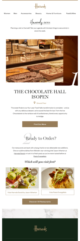 Harrods Live Poll