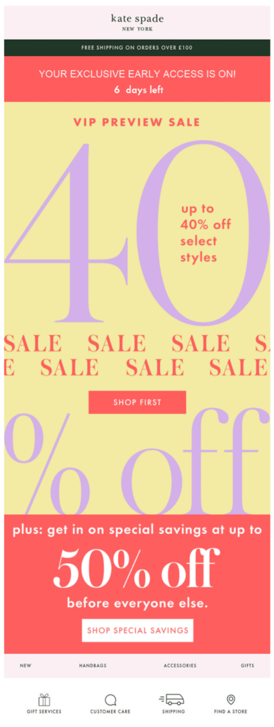 Kate Spade Countdown