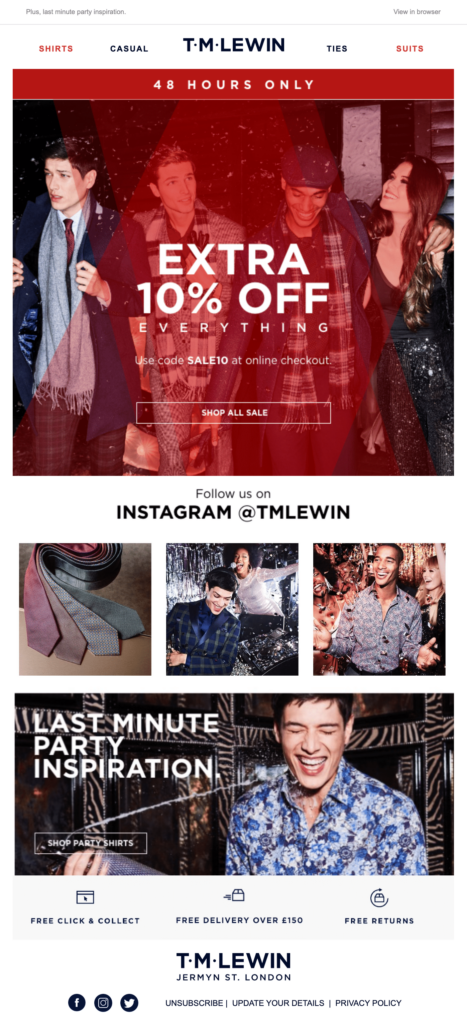 Latest Instagram posts in Fashion email